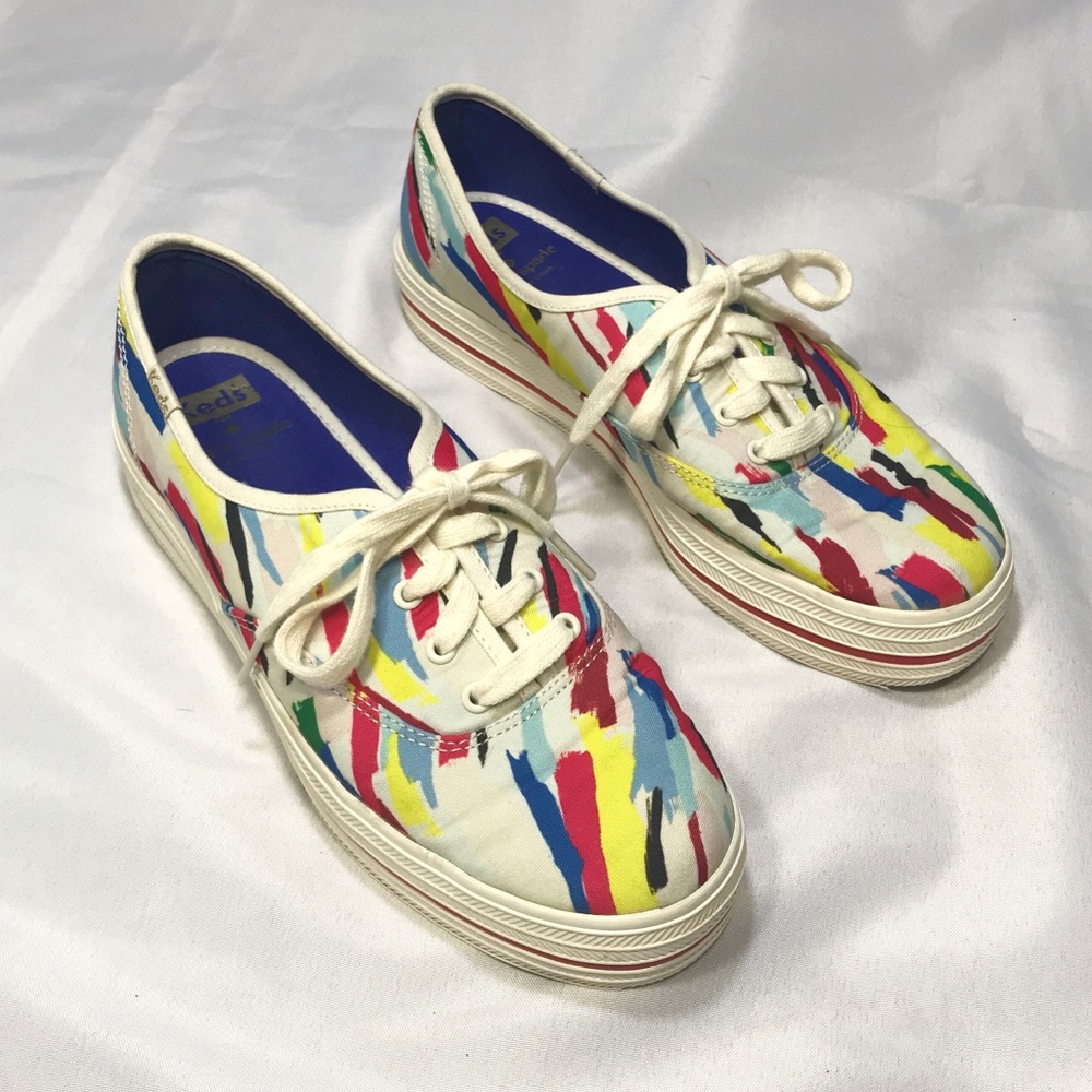 Kate Spade X Keds Brushstroke Sneakers - Picture 3 of 7